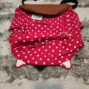 NWOT Red Cat Ear Polka Dot Backpack
